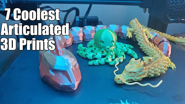 Top 7 Articulated 3D Print Creatures | Timelapses of Dragon, Snake, Onix, Shark, and more