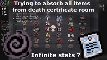 Can we absorb all items from death certificate with VOID ? | The Binding of Isaac : Repentance |