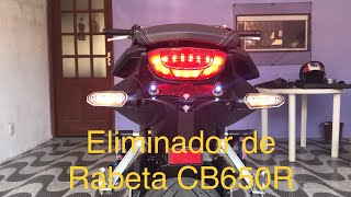 Instalação Eliminador de Rabeta CB650R 2020