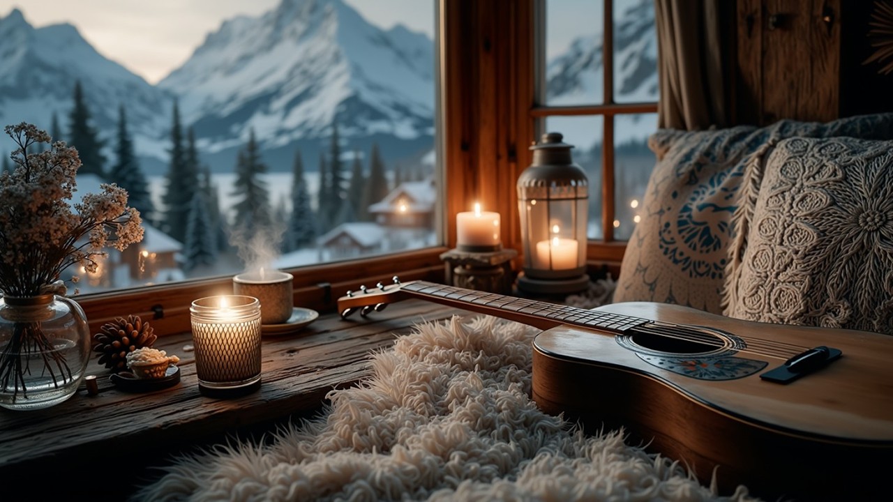 Peaceful Winter Guitar Music ~ Gentle Melodies for Study, Work & Sleep | Chill Vibes