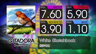 【GITADORA】 White Sketchbook (MASTER ~ BASIC) Drum