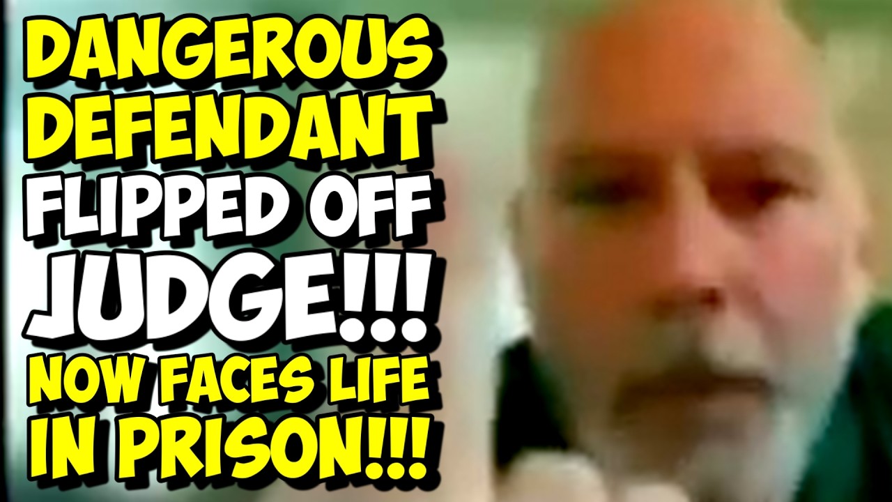 Dangerous Defendant FLIPPED OFF JUDGE And Is FACING LIFE IN PRISON!!! Pro Se FAIL