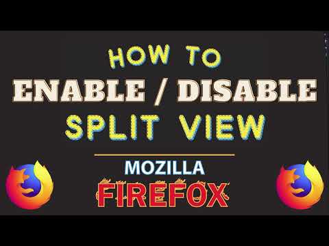 How to Enable or Disable Split View in the Mozilla Firefox Web Browser | PC Tutorial