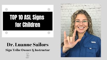 TOP 10 ASL SIGNS FOR CHILDREN + AUTISM / DISABILITIES + SIGN TRIBE // Sign Language