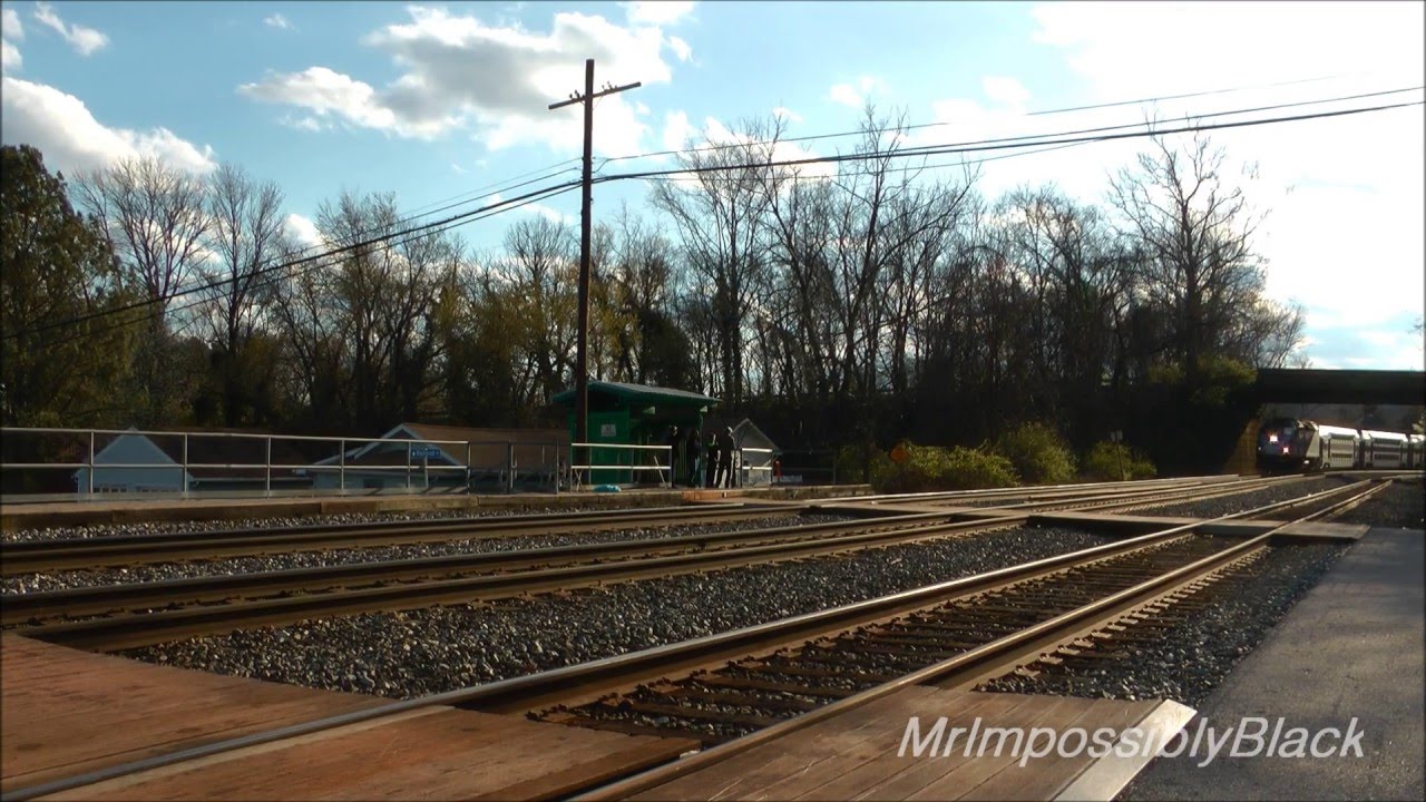 CSX and MARC Trains Through St. Denis, Maryland