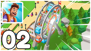 Idle Theme Park - Gameplay Walkthrough Part 02 - The Ferris Wheel (iOS, Android)