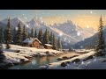 خلفية متحركة للكمبيوتر 4 مشهد جبلي ثلجي خلاب لمنظر طبيعي هادئ