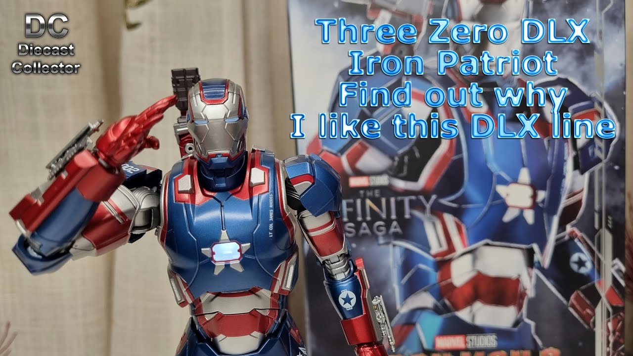Three Zero 3A - Iron Patriot - 1/12 scale Diecast DLX - Full