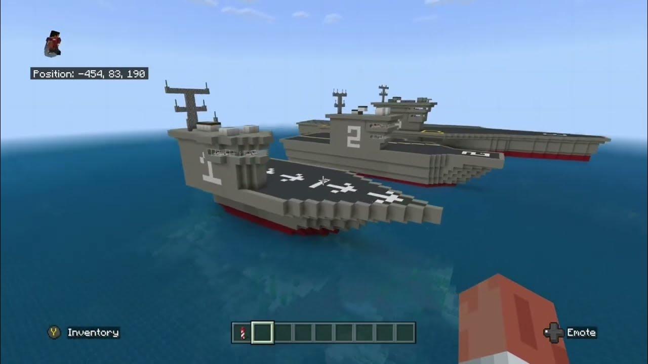 Minecraft Aircraft Carriers They Took Awhile To Build Youtube