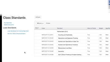 Adding Standards to Your Gradebook From the District Standards Bank