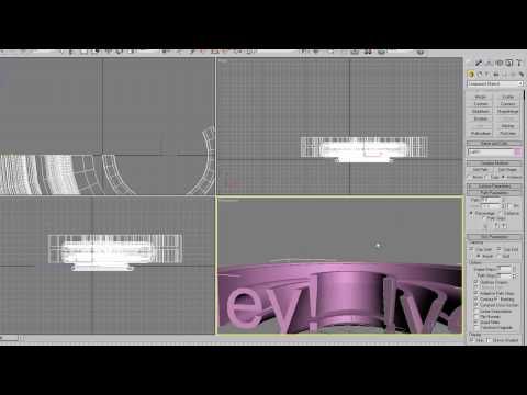 3DS Max Tutorial - Lofting Objects