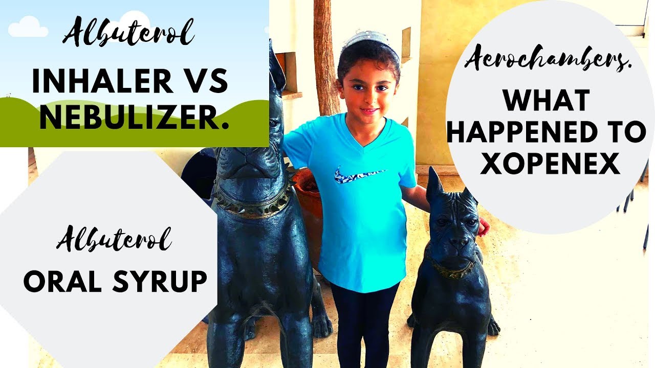 ALBUTEROL Inhaler VS Nebulizer. Different Types Of Aerochambers. Albuterol Oral Syrup Xopenex
