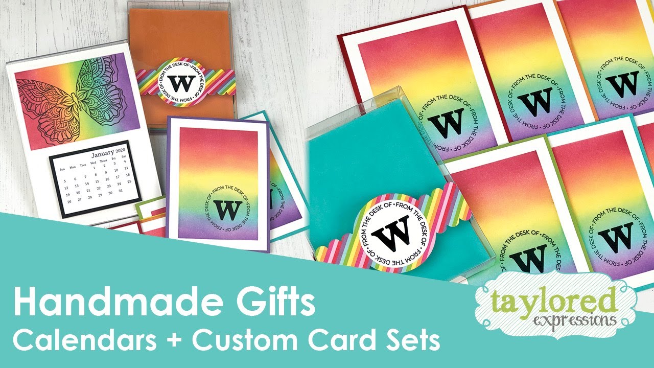 Handmade Gift Giving (Custom Card Set & Calendar) YouTube