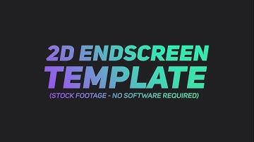 (FREE) 2D Endscreen Template - After Effects, Sony Vegas, Blender (Any Software) #3