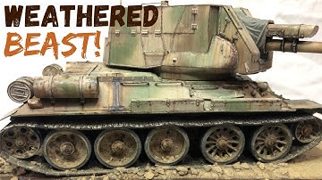 WEATHERING THE T-34/122 _ RFM (BONUS - DISPLAY BASE BUILD)