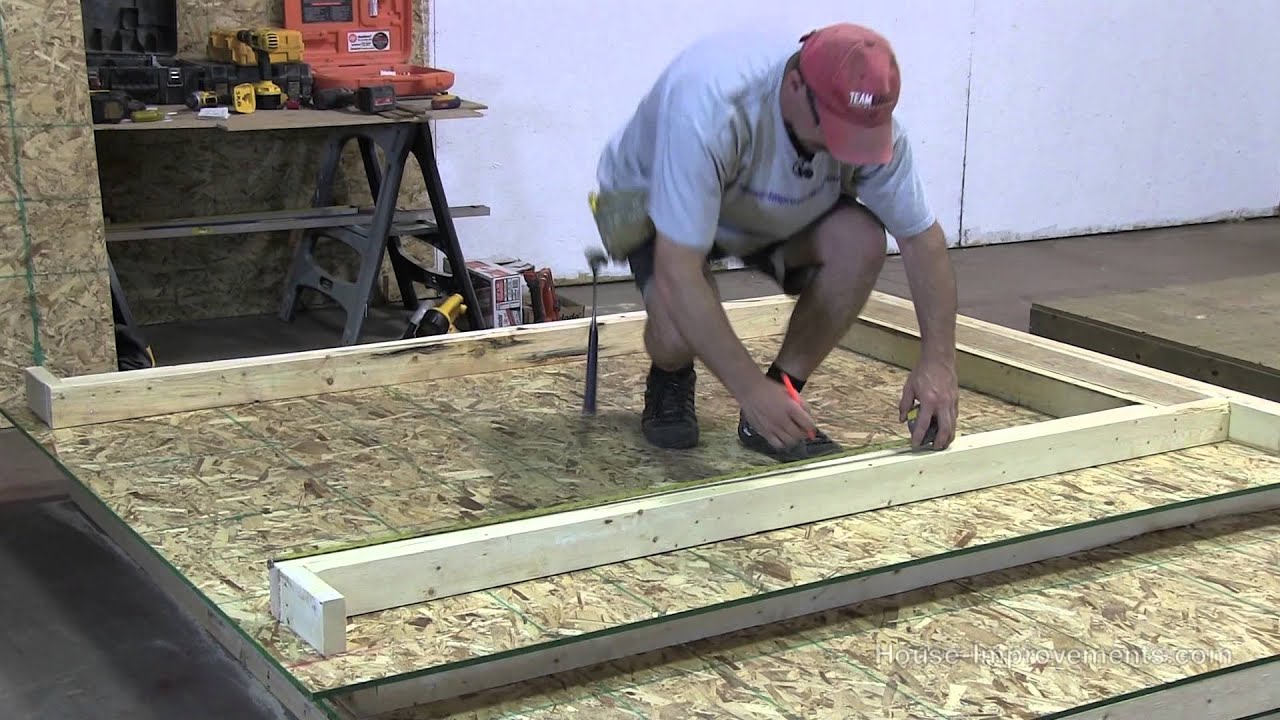 how to build a shed - part 2 the walls - youtube