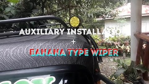 Auxiliary + Banana wiper Installation #bajaj