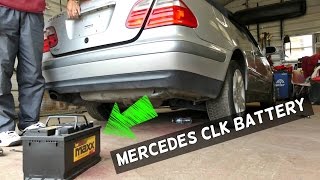 MERCEDES W208 CLK BATTERY REPLACEMENT REMOVAL LOCATION