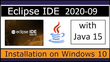 How to Install Eclipse 2020-09 with Java 15 on Windows10 in Hindi