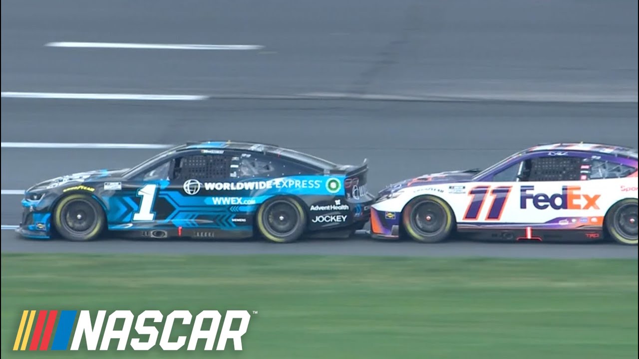 Denny Hamlin puts the bumper to Ross Chastain at New Hampshire – NASCAR