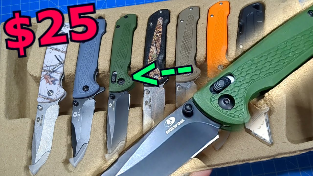 Mossy Oak EDC Folding Knife Combo Set ($25 for 7 Knives 