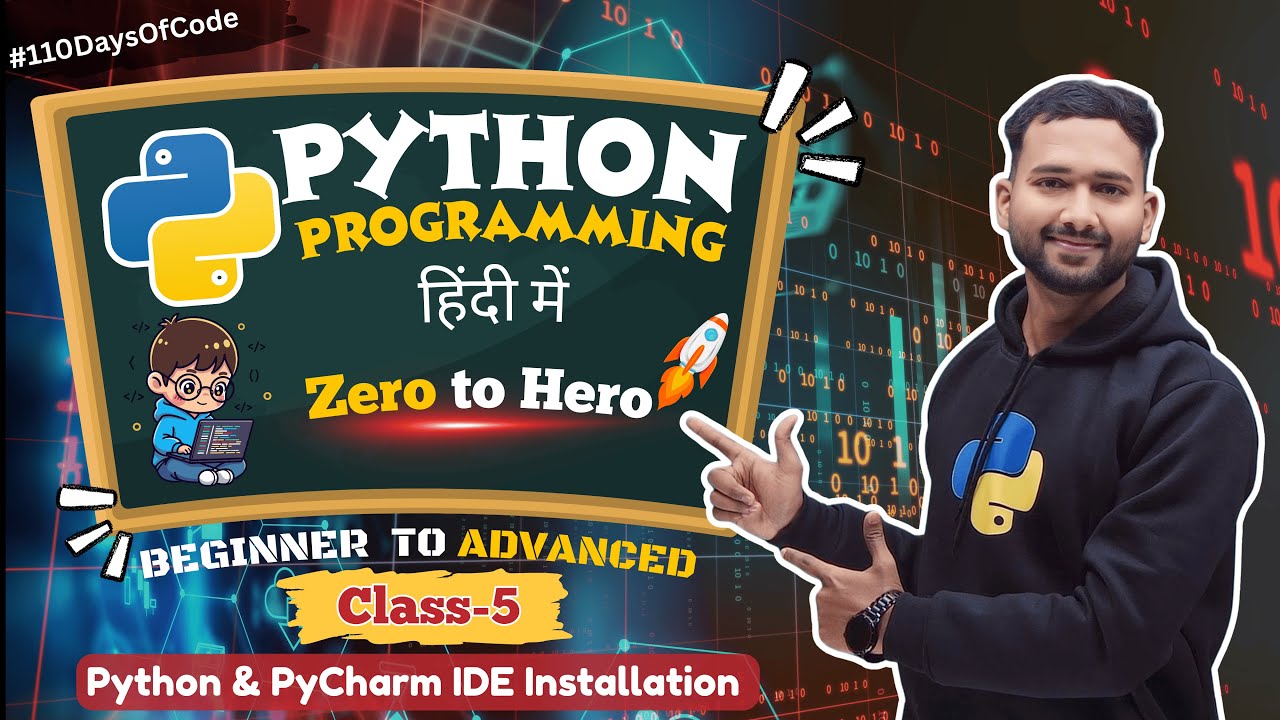 Python Installation on Windows | PyCharm IDE Setup | Day-4 of Code ...
