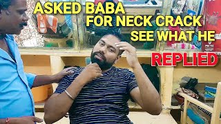 ASMR baba Sen the cosmic barber Head massage with demand for neck cracking.