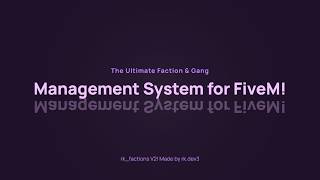 The Ultimate Faction & Gang System for FiveM! [ESX/QB/QBOX] Profile