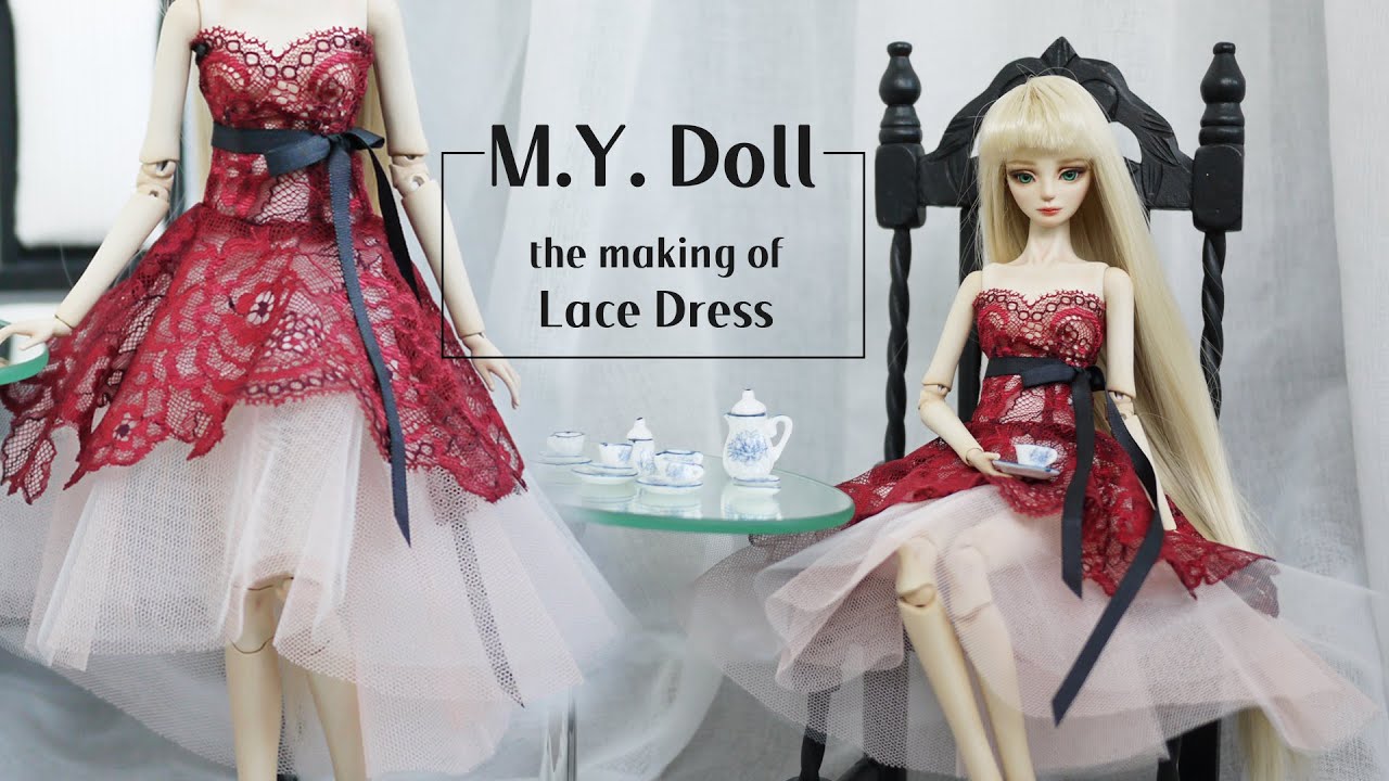 Doll Fashion / How to Make a lace dress