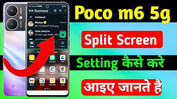 poco m6 pro 5g me split screen setting on kaise kare | how to enable split screen setting on poco m6