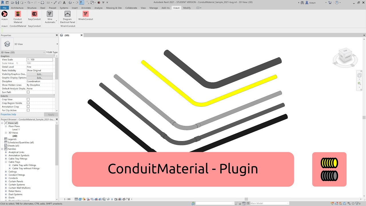 ConduitMaterial - Plugin - YouTube