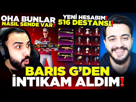 516 DESTANSILI YENİ HESAP ALIP BARIŞ G. Yİ KIŞKIRTTIM! BÜYÜK İNTİKAM! PUBG Mobile