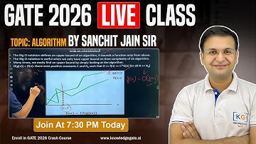 Dijkstra Algorithm 🔗 | GATE 2026 🎓 – Algorithms by Sanchit Sir 📘✨ | KnowledgeGate LIVE 🔴 @ 7:30 PM ⏰