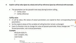 Call by value and reference , recursive function , variable types and mathatical function.