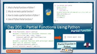 Day 201  Partial Functions Using Python