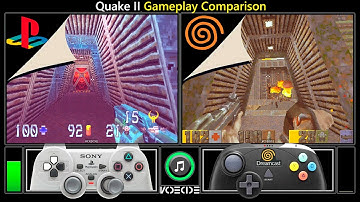 Quake II (PlayStation vs Dreamcast) Gameplay Comparison