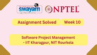 Software Project Management Week 10 | NPTEL ANSWERS | My Swayam #nptel #nptel2026 #myswayam