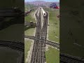 Kereta Api Cepat Melintasi Persilangan 3 Kereta Api #train #indianrailways #railway #automobile