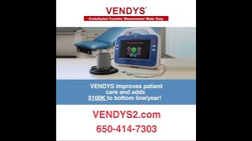 VENDYS-II Endothelial Function Test: Automated. Easy-to-Use. Medicare & Insurance Reimbursed.