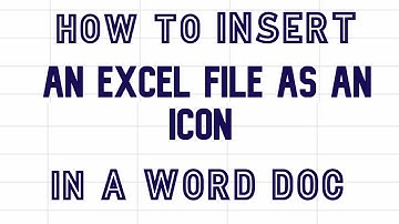 How to insert an excel file as an icon in a word document #excel #word #exceltips