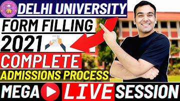 DELHI University Admission Process 2021 | DU Admission Form-Filling Guide | Live Doubts