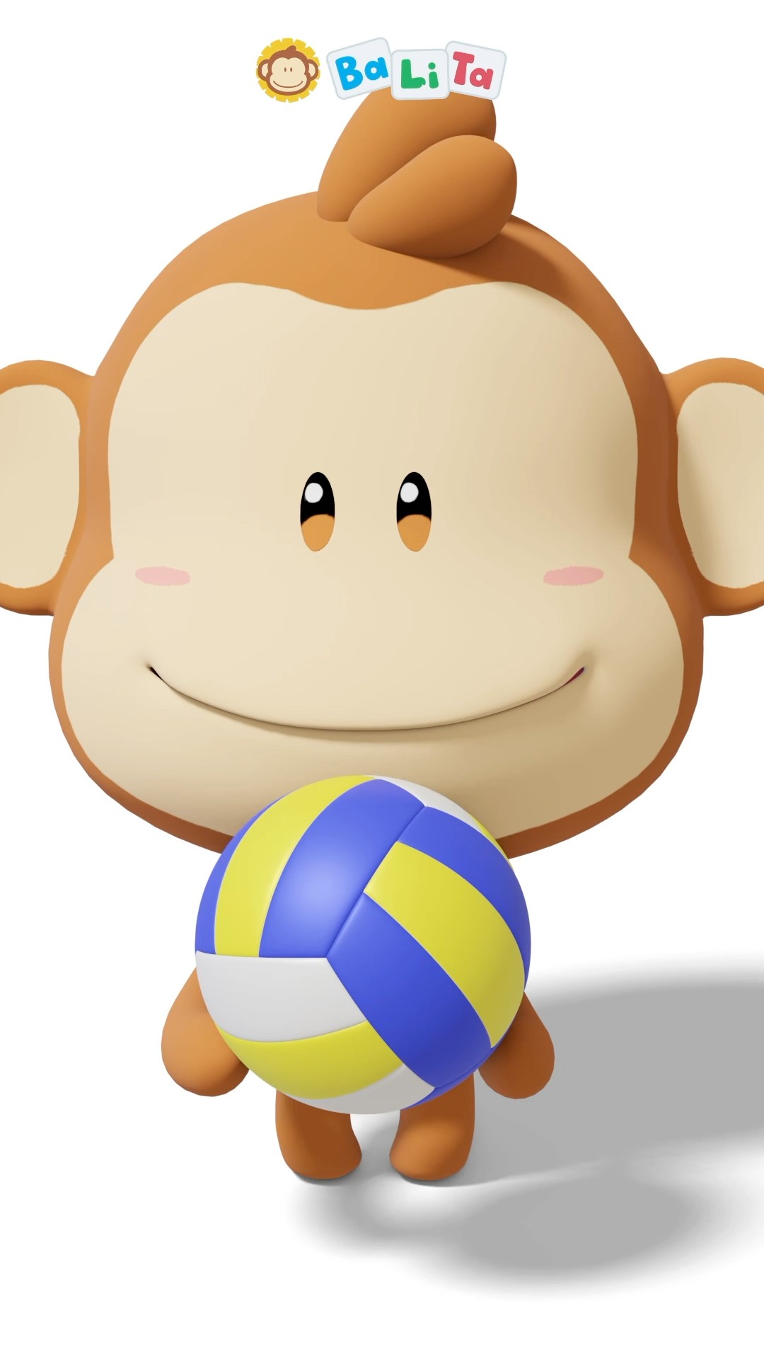 Tata Learns to Play Volleyball #cartoon
