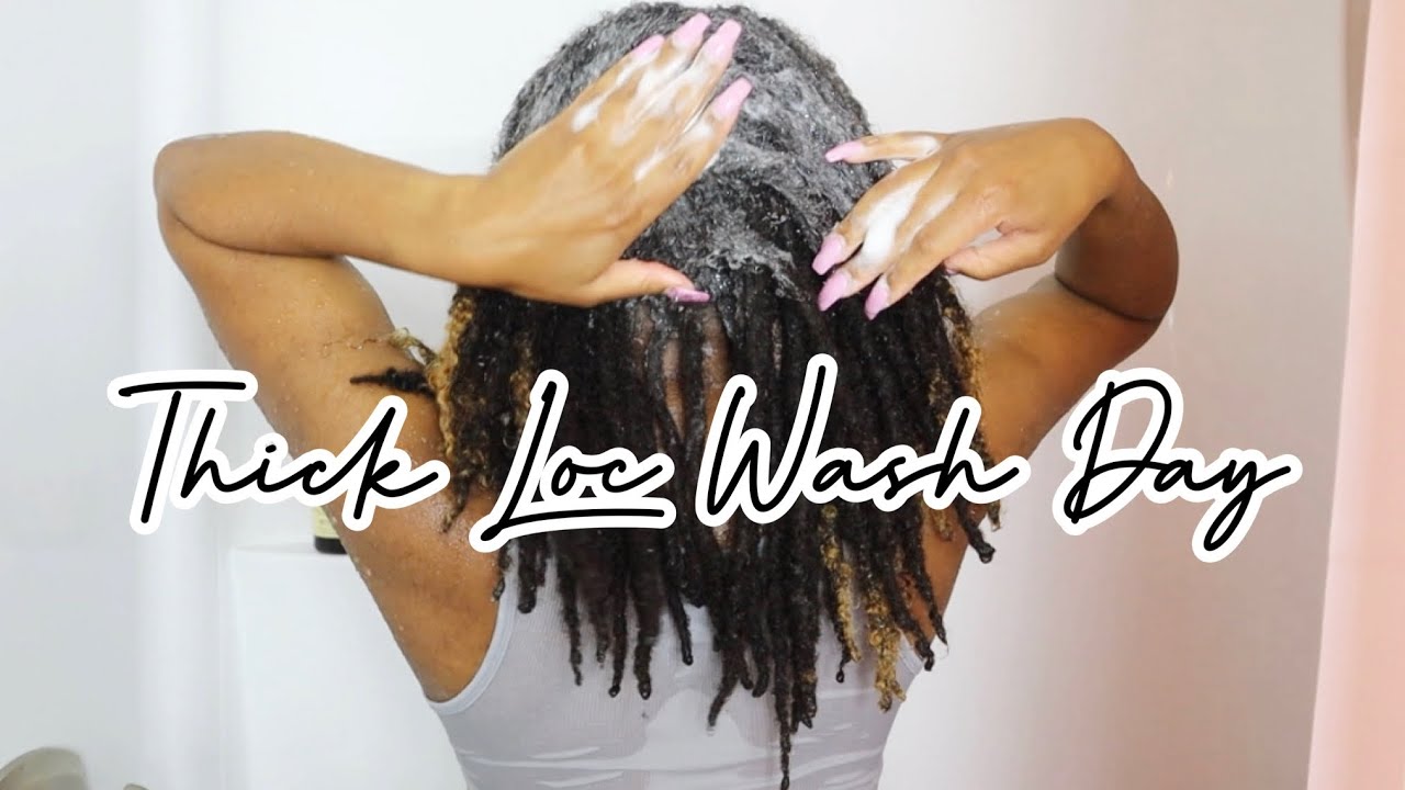 Thick Locs Wash Day Routine| Loc Journey - YouTube