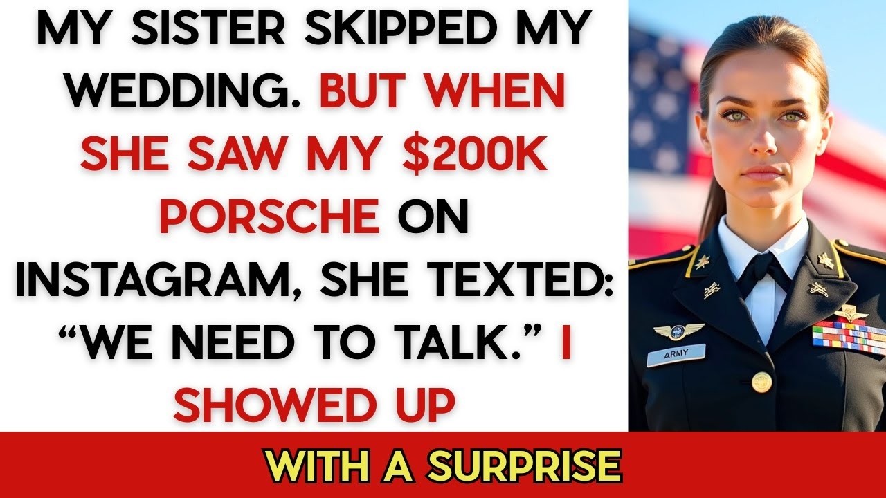 My Sister Ignored My Wedding, But When She Saw My $200,000 Porsche, She Remembered I Exis