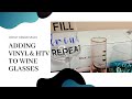 DIY Wine Glasses + Iron on and what NOT to do