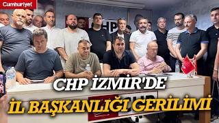 CHP İzmir İl Başkanlığı'na atanan Utku Gümrükçü, binaya arbedeyle girdi
