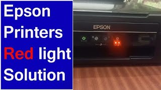 Epson L380 Red light blinking error  problems solutions 100% fix Hindi 2023 Rahman khan teak