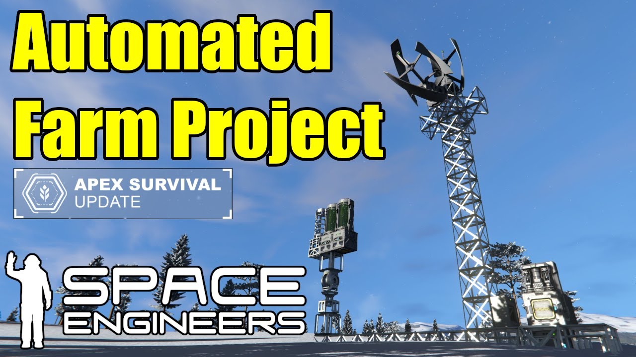 The Automated Farm Project ep1 | Space Engineers (Apex Survival) - YouTube