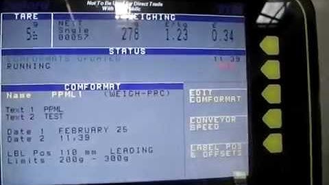 Delford Model 8000 Checkweigher & Labelling Machine