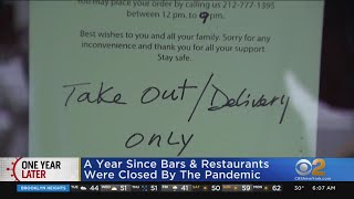 1 Year Since Restaurants Shut Down